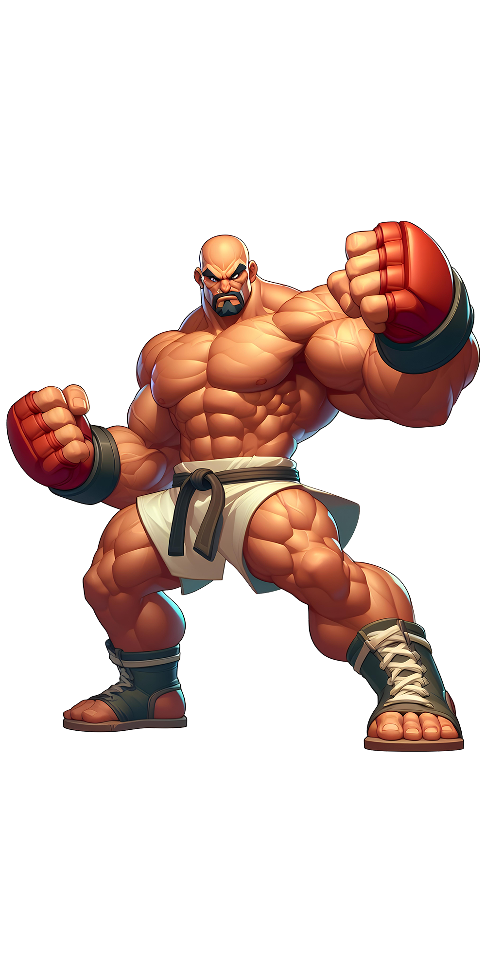 Boxing game character figure