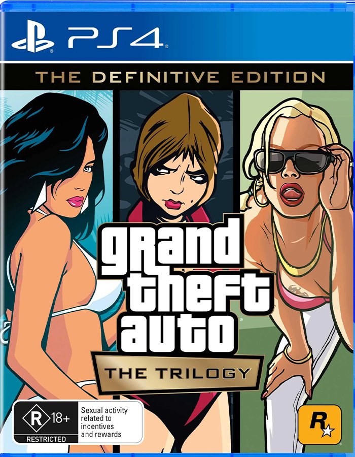 Grand Theft Auto- The Trilogy, PS4 game disc